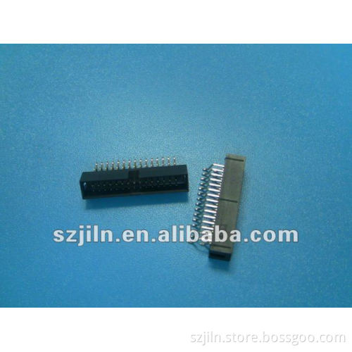 2.54mm box header medical connector with bending pin dual row